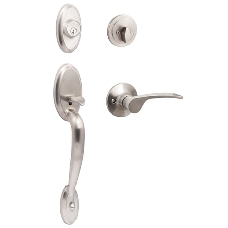 Sure-Loc Hardware Sure-Loc Hardware Aspen Handleset, Grade 2, Satin Nickel AN507-G2 15
